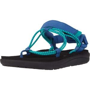 Teva Voya Infinity Lace Vegan Hiking Sandal Waterfall/Dark Blue Kids' Size 6 NWT